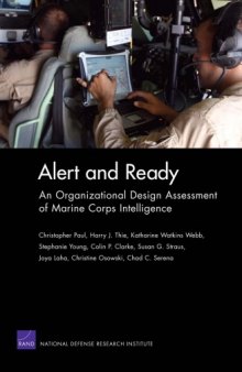 Alert and Ready: An Organizational Design Assessment of Marine Corps intelligence