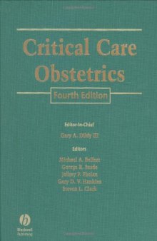 Critical Care Obstetrics, 4th edition