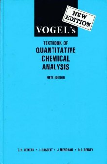 Vogel's Textbook of Quantitative Chemical Analysis