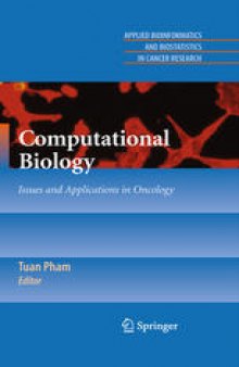 Computational Biology: Issues and Applications in Oncology