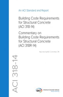 ACI 318-14 Building Code Requirements for Structural Concrete and Commentary