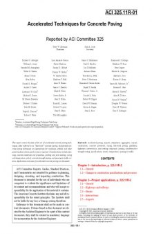 ACI 325.11R-01 - Accelerated Techniques for Concrete Paving