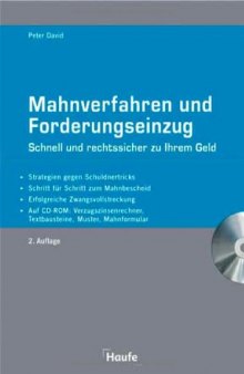 Mahnverfahren und Forderungseinzug, 2.Auflage