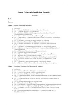 Current Protocols in Nucleic Acid Chemistry