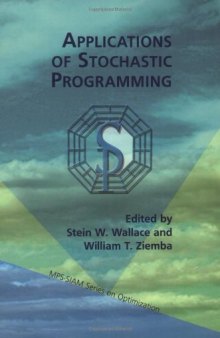 Applications of stochastic programming