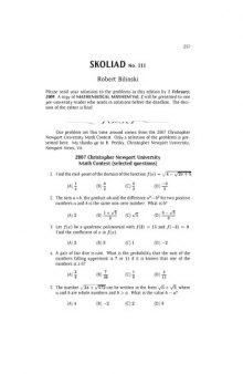 Crux Mathematicorum with Mathematical Mayhem - Volume 34 Number 5 (Sep 2008) 