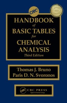 CRC Handbook of Basic Tables for Chemical Analysis, Third Edition