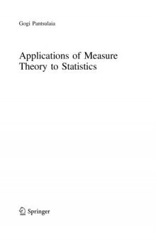 Applications of Measure Theory to Statistics