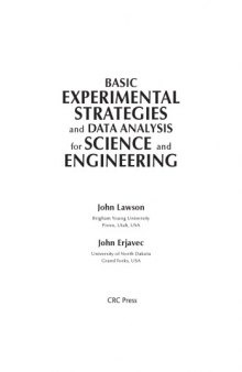 Basic Experimental Strategies and Data Analysis for Science and Engineering