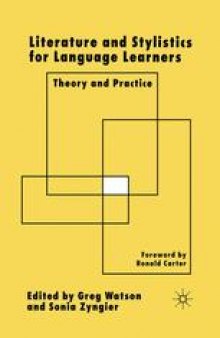 Literature and Stylistics for Language Learners: Theory and Practice