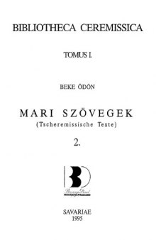 Mari szövegek / Tscheremissische Texte