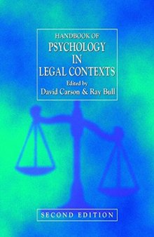 Handbook of psychology in legal contexts