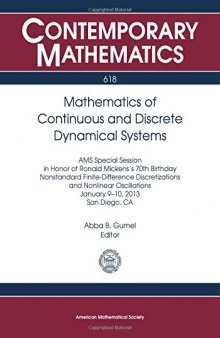 Mathematics of Continuous and Discrete Dynamical Systems