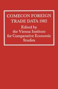 Comecon Foreign Trade Data 1982