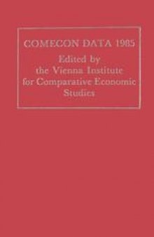 Comecon Data 1985