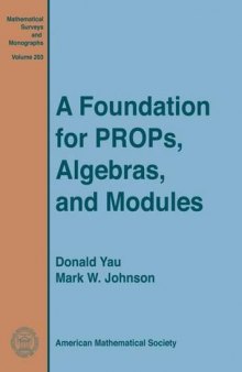 A Foundation for Props, Algebras, and Modules