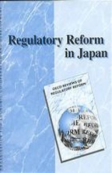 Regulatory reform in Japan.