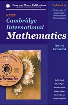 IGCSE Cambridge International Mathematics: 0607 Extended