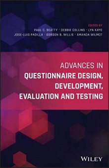 Advances In Questionnaire Design, Development, Evaluation And Testing