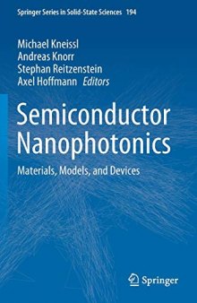 Semiconductor Nanophotonics: Materials, Models, and Devices