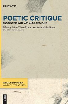 Poetic Critique: Encounters with Art and Literature