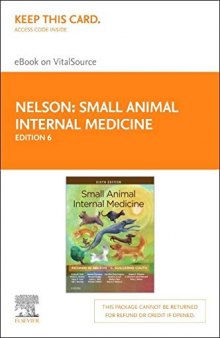 Small Animal Internal Medicine Elsevier Ebook on Vitalsource Access Code