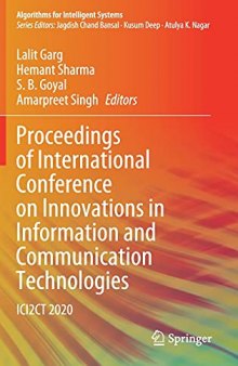 Proceedings of International Conference on Innovations in Information and Communication Technologies: ICI2CT 2020 (Algorithms for Intelligent Systems)