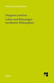 Leben und Meinungen berühmter Philosophen