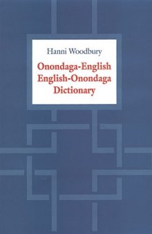 Onondaga-English / English-Onondaga Dictionary