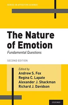 The Nature of Emotion: Fundamental Questions