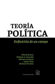 Teoría política. Definición de un campo