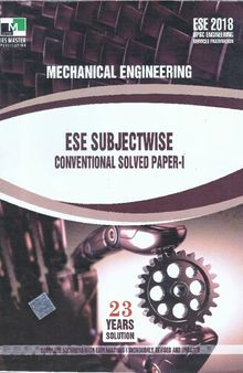 ESE(Mains)-Mechanical Engineering: Volume 1