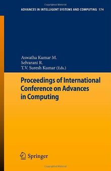 Proceedings of International Conference on Advances in Computing