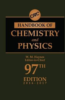 CRC handbook of chemistry and physics