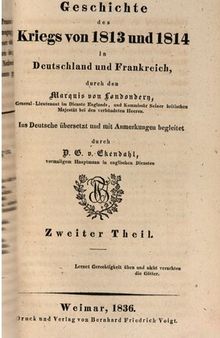 Geschichte des Kriegs von 1813 und 1814 in Deutschland und Frankreich