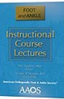 Instructional Course Lectures Foot and Ankle