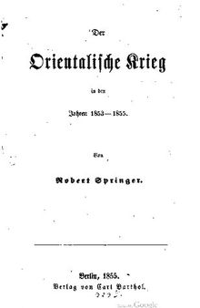 Der Orientalische Krieg in den Jahren 1853-1855