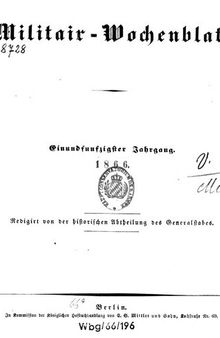 Militär-Wochenblatt