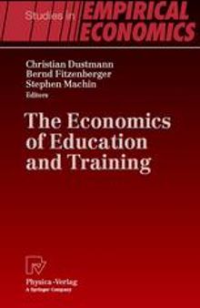 The Economics of Education and Training