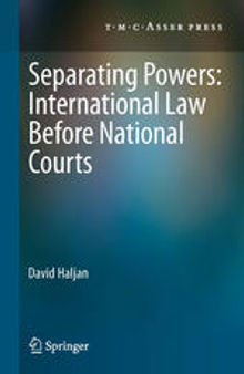 Separating Powers: International Law before National Courts