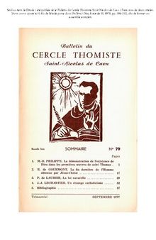 La démonstration de l'existence de Dieu chez saint Thomas (Etude complète : BCTC et De l'être à Dieu)