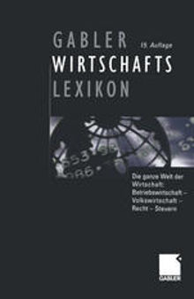 Gabler Wirtschafts Lexikon