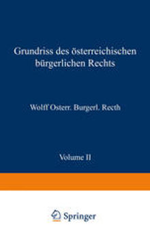 Grundriss des Österreichischen Bürgerlichen Rechts