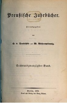 Preußische Jahrbücher