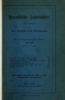 Preußische Jahrbücher