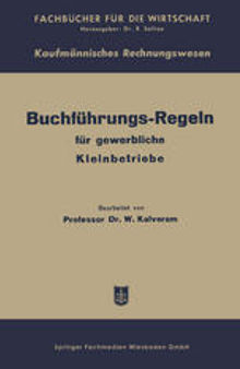 Buchführungs-Regeln für gewerbliche Kleinbetriebe