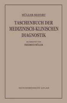 Taschenbuch der Medizinisch-Klinischen Diagnostik