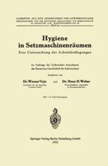 Hygiene in Setzmaschinenräumen: Eine Untersuchung der Arbeitsbedingungen