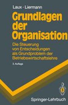 Grundlagen der Organisation: Die Steuerung von Entscheidungen als Grundproblem der Betriebswirtschaftslehre