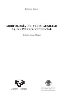 Morfología del verbo auxiliar bajo navarro oriental